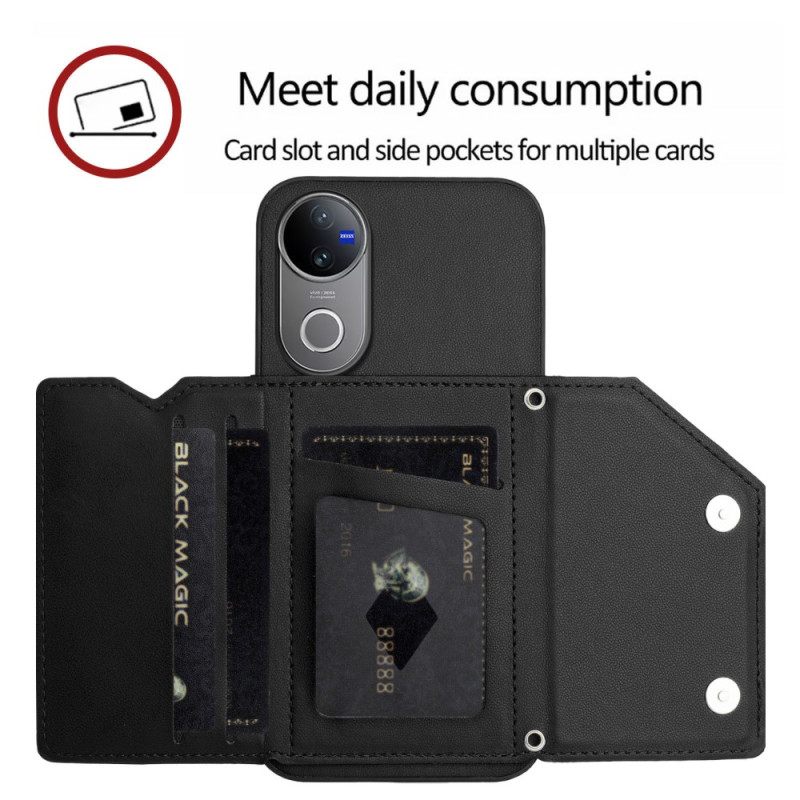 Κάλυμμα Vivo V50e 5g Θήκη Κάρτας Και Κορδόνι