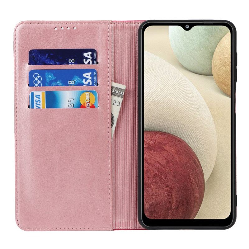 θηκη κινητου Samsung Galaxy A12 / M12 Θήκη Flip Δίχρωμο Δερμάτινο Στυλ