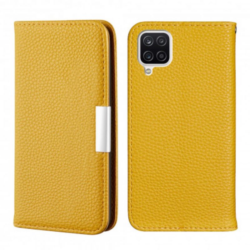 θηκη κινητου Samsung Galaxy A12 / M12 Θήκη Flip Litchi Ultra Chic Faux Leather