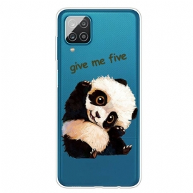 Θήκη Samsung Galaxy A12 / M12 Διαφανές Panda Δώσε Μου Πέντε