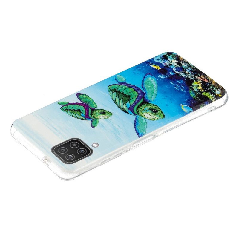 Θήκη Samsung Galaxy A12 / M12 Φθορίζουσες Χελώνες