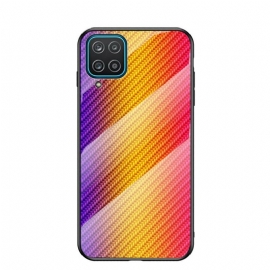 Θήκη Samsung Galaxy A12 / M12 Γυαλί Με Ανθρακονήματα