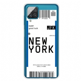 Θήκη Samsung Galaxy A12 / M12 Κάρτα Επιβίβασης Για Νέα Υόρκη