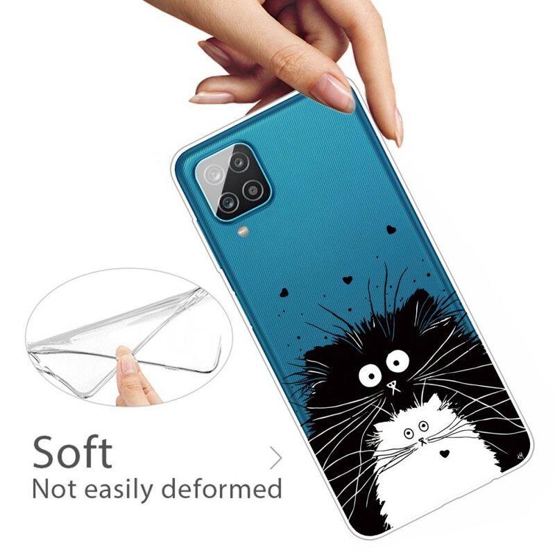 Θήκη Samsung Galaxy A12 / M12 Κοιτάξτε Τις Γάτες