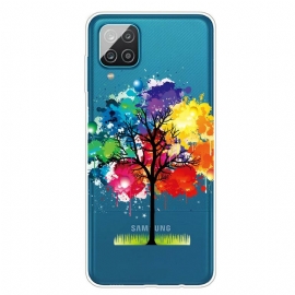 Θήκη Samsung Galaxy A12 / M12 Χωρίς Ραφή Ακουαρέλα Δέντρο
