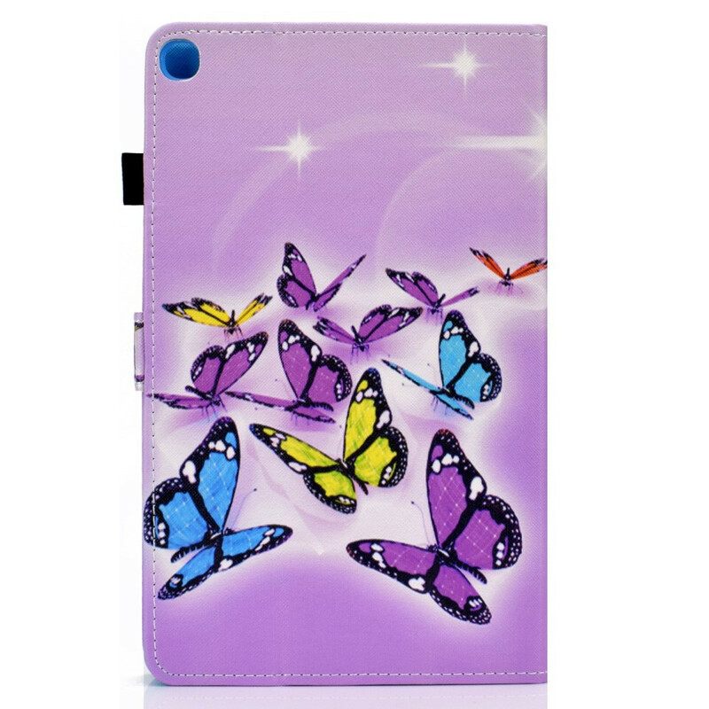 δερματινη θηκη Samsung Galaxy Tab A 10.1 (2019) Πεταλούδες