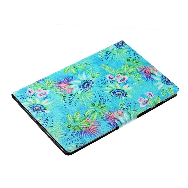 Κάλυμμα Samsung Galaxy Tab A 10.1 (2019) Λουλούδια Και Φύλλα