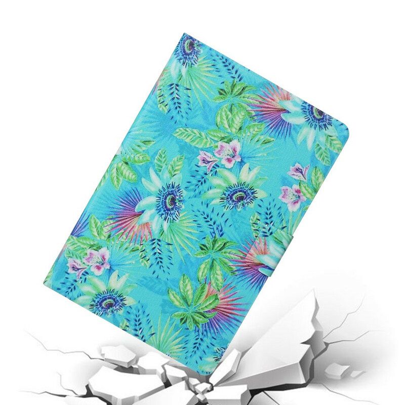 Κάλυμμα Samsung Galaxy Tab A 10.1 (2019) Λουλούδια Και Φύλλα