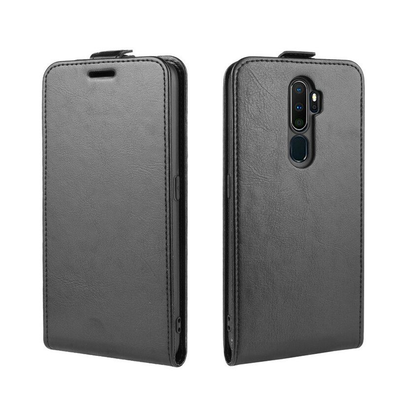 Θήκη Flip Oppo A9 2020 / A5 2020 δερματινη θηκη Πτυσσόμενο Εφέ Δέρματος