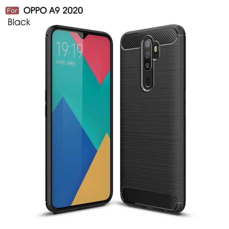 θηκη κινητου Oppo A9 2020 / A5 2020 Βουρτσισμένη Ίνα Άνθρακα