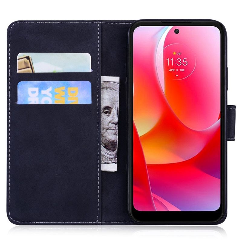 Κάλυμμα Moto G31 / Moto G41 Εκτύπωση Προσώπου Tiger