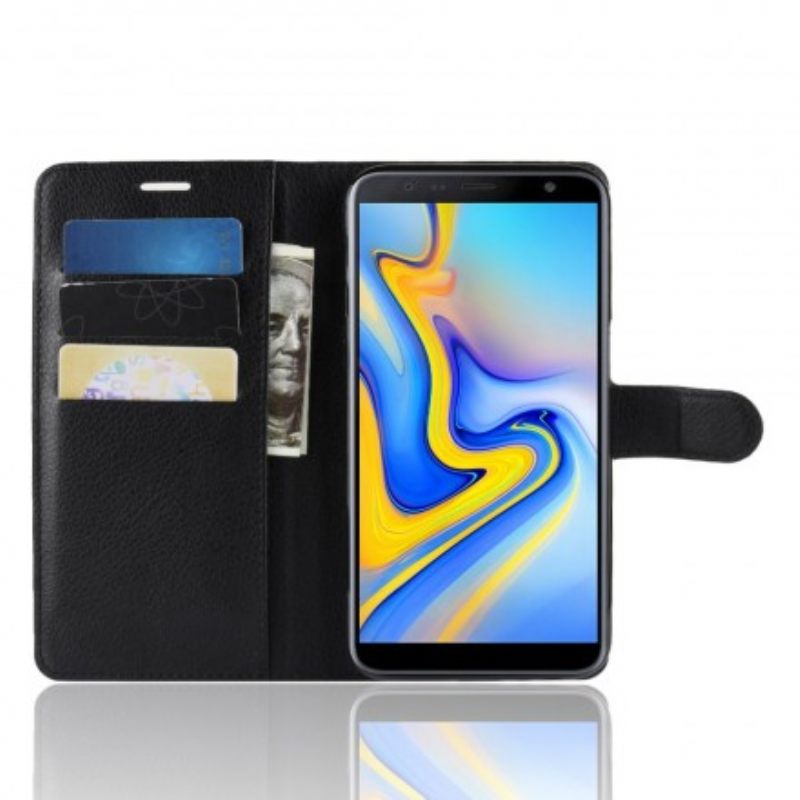 Κάλυμμα Samsung Galaxy J6 Plus Συνθετικό Δέρμα Lychee