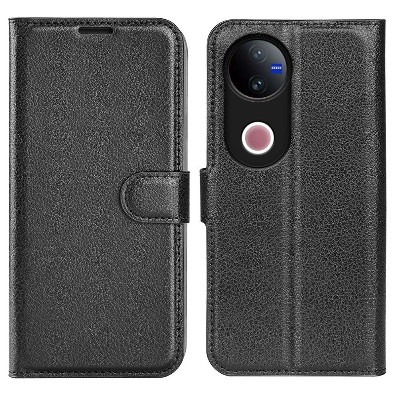 Δερματινη Θηκη Vivo V50 5g Δέρμα Λίτσι Σιλικόνης