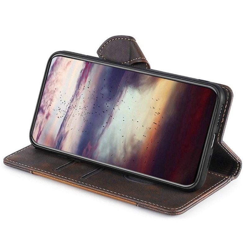 Δερματινη Θηκη Vivo V50 5g Δίχρωμο Λουλουδάτο Σχέδιο