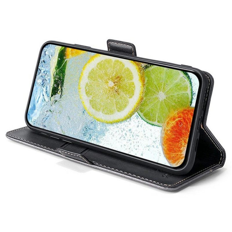 Δερματινη Θηκη Vivo V50 5g Δίχρωμο Σιλικόνης