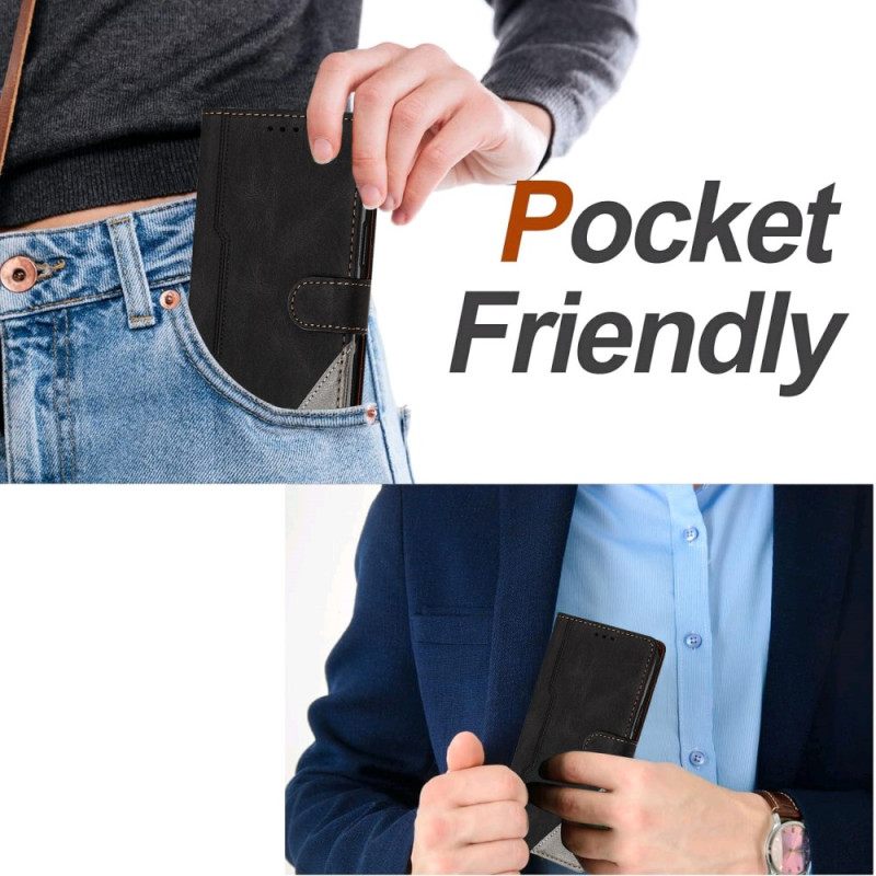 Δερματινη Θηκη Vivo V50 5g Δίχρωμο Σχέδιο