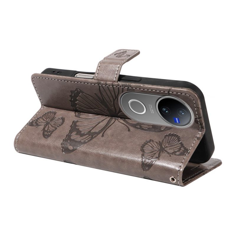 Δερματινη Θηκη Vivo V50 5g Γιγάντιες Πεταλούδες