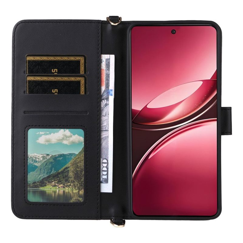 Δερματινη Θηκη Vivo V50 5g Καπιτονέ Με Λουράκια Σιλικόνης