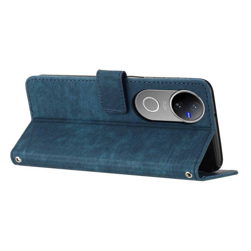 Δερματινη Θηκη Vivo V50 5g Ρετρό Σχέδιο