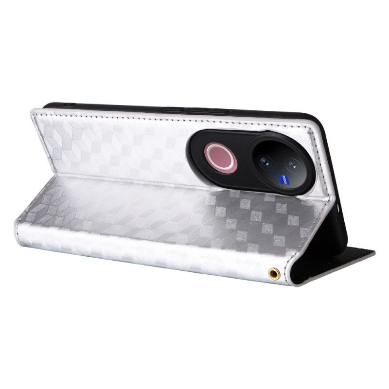 Δερματινη Θηκη Vivo V50 5g Θήκες Κινητών Με Τυπωμένο Σχέδιο Διαμαντιού