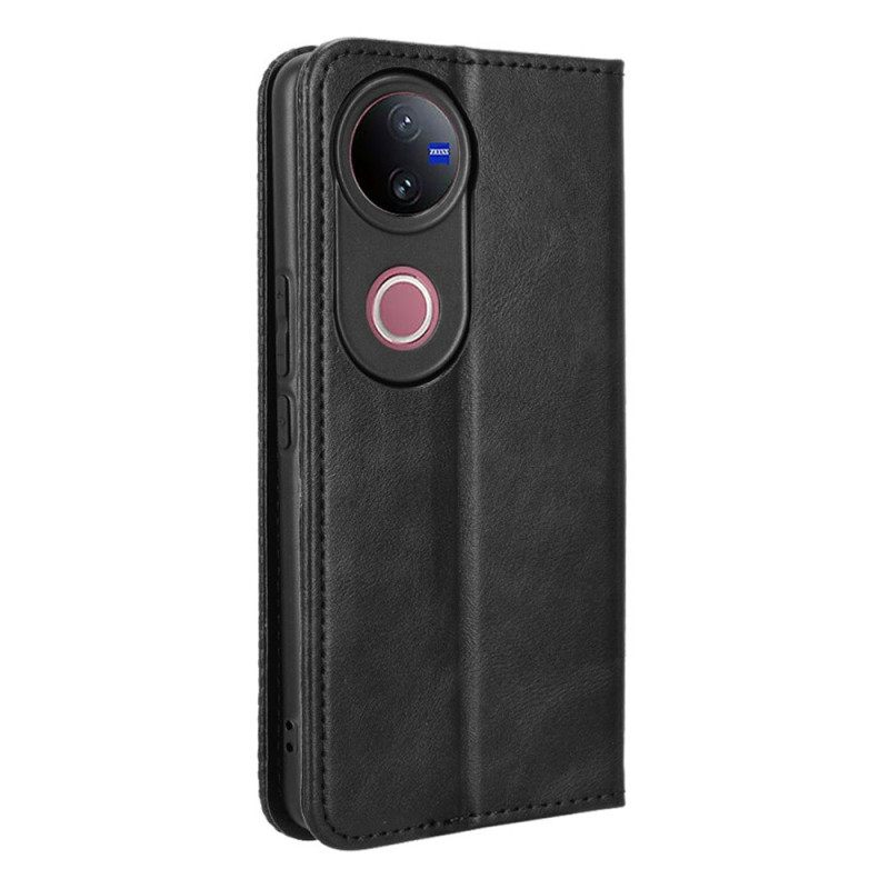 Δερματινη Θηκη Vivo V50 5g Vintage Frieze Σιλικόνης