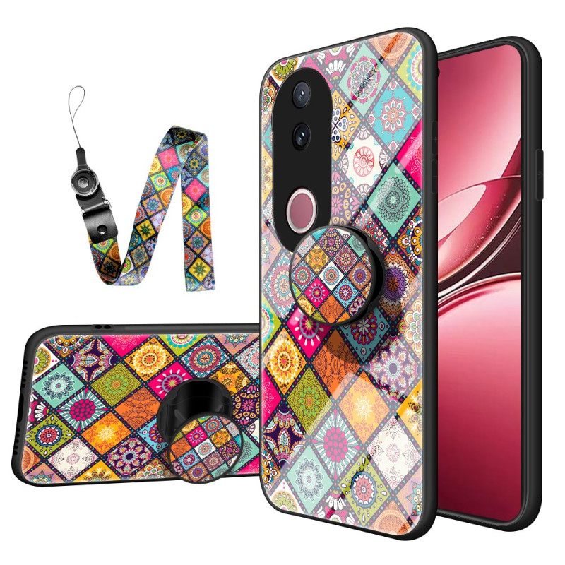 Κάλυμμα Vivo V50 5g Βάση Και Λουράκι Patchwork