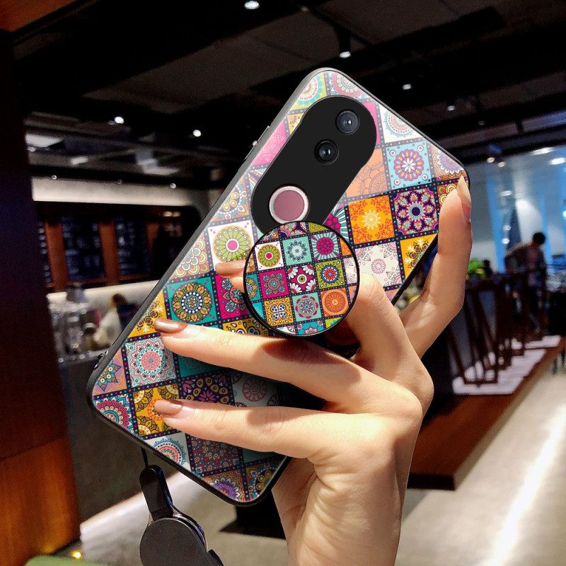 Κάλυμμα Vivo V50 5g Βάση Και Λουράκι Patchwork