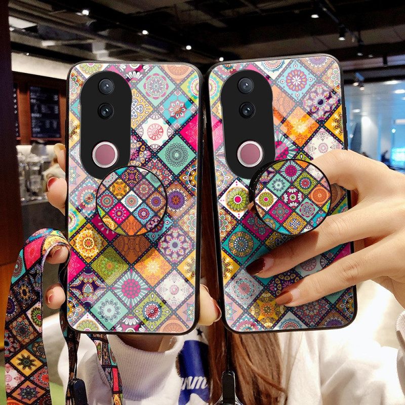 Κάλυμμα Vivo V50 5g Βάση Και Λουράκι Patchwork