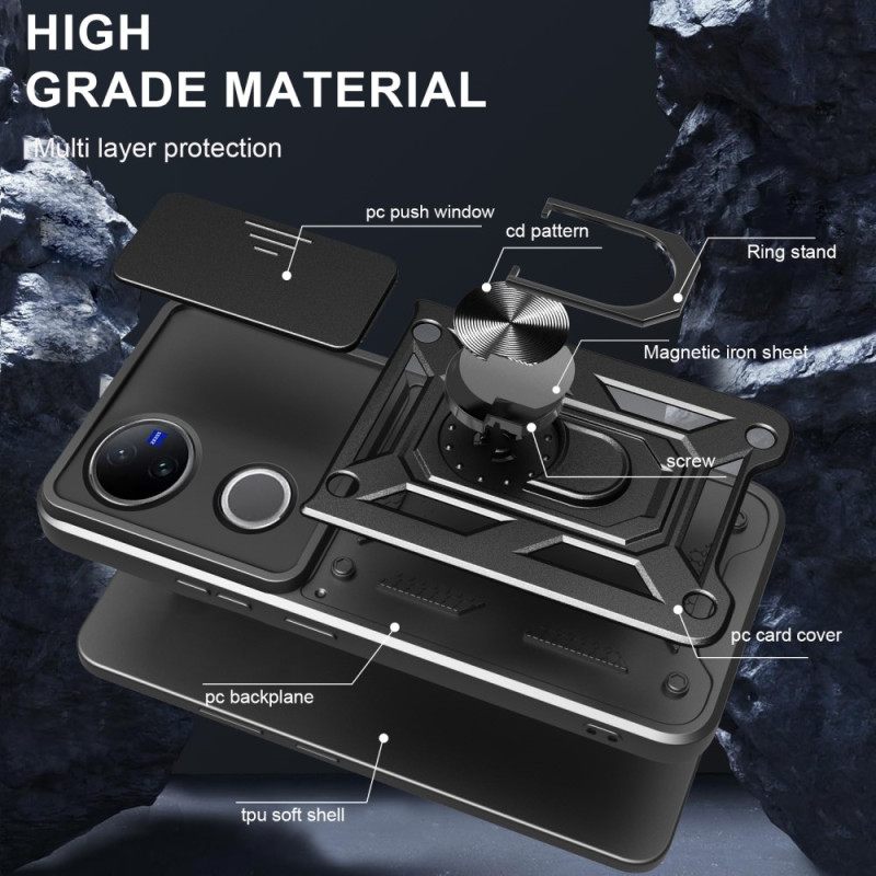 Κάλυμμα Vivo V50 5g Συρόμενο Κάλυμμα Και Στήριξη Κάμερας