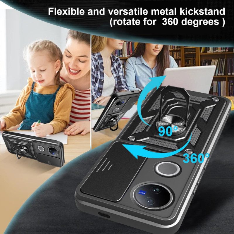 Κάλυμμα Vivo V50 5g Συρόμενο Κάλυμμα Και Στήριξη Κάμερας