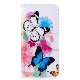 Κάλυμμα iPhone XS Max Ζωγραφισμένες Πεταλούδες Και Λουλούδια