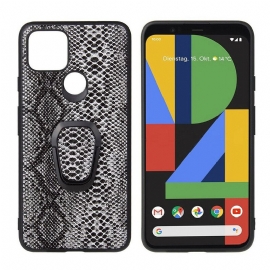 Θήκη Google Pixel 5 Δαχτυλίδι-στήριγμα Σε Στυλ Φιδιού