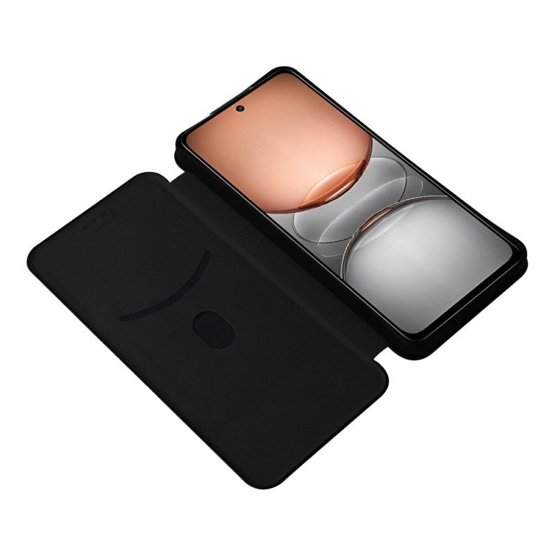 Δερματινη Θηκη Realme C75 Ανθρακί Fiber