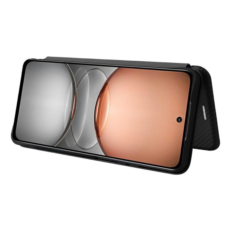 Δερματινη Θηκη Realme C75 Ανθρακί Fiber