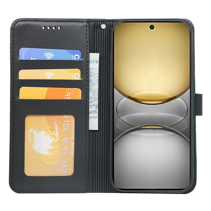 Δερματινη Θηκη Realme C75 Απλό Με Λουράκι Σιλικόνης