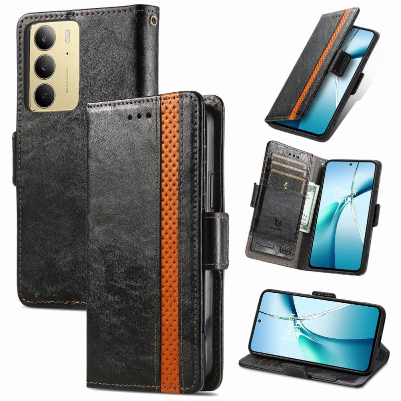 Δερματινη Θηκη Realme C75 Caseneo Rfid Μπλοκάρισμα Σιλικόνης