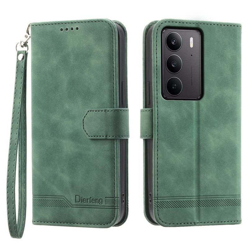 Δερματινη Θηκη Realme C75 Dierfeng Σιλικόνης