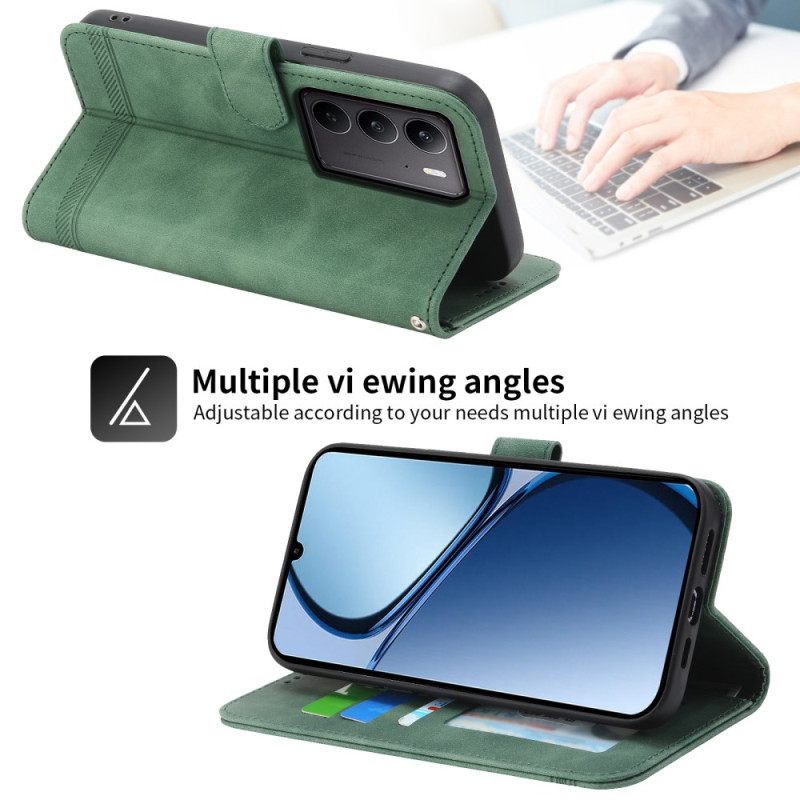 Δερματινη Θηκη Realme C75 Dierfeng Σιλικόνης