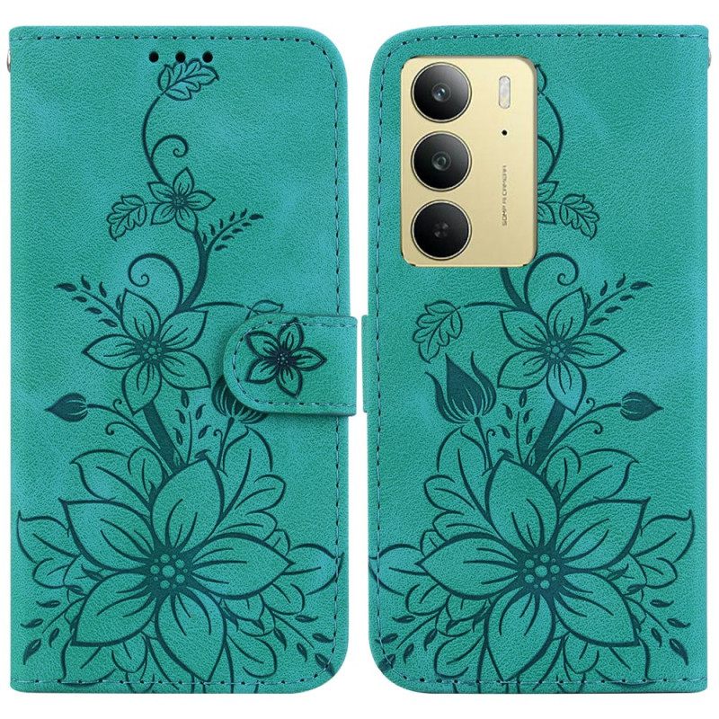 Δερματινη Θηκη Realme C75 Fleur-de-lis