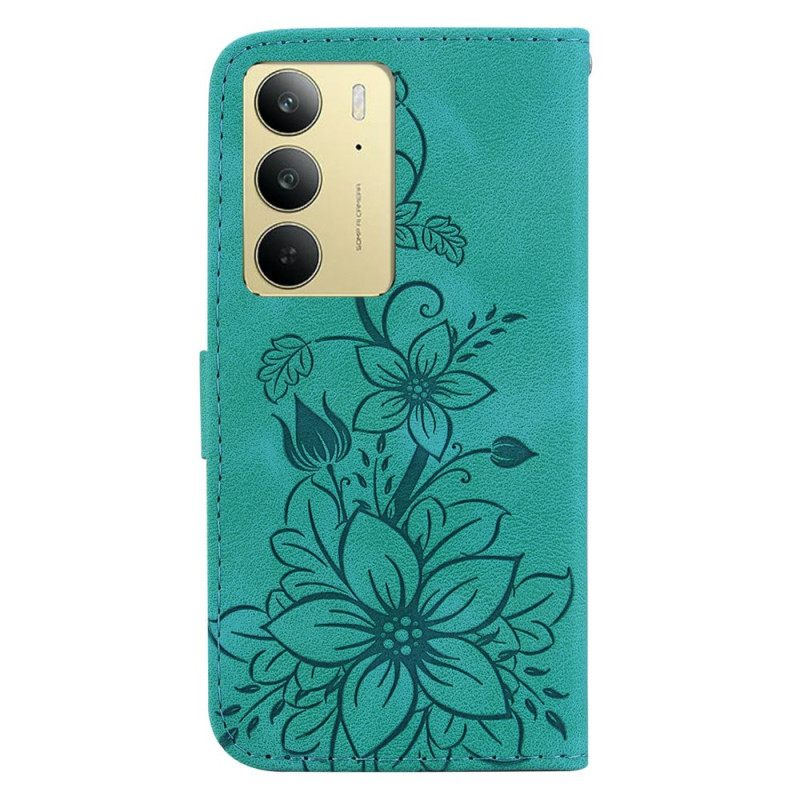 Δερματινη Θηκη Realme C75 Fleur-de-lis