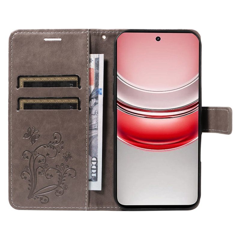 Δερματινη Θηκη Realme C75 Γιγάντιες Πεταλούδες Σιλικόνης