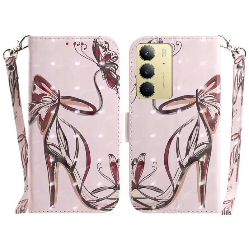 Δερματινη Θηκη Realme C75 Γόβα Με Λουράκι