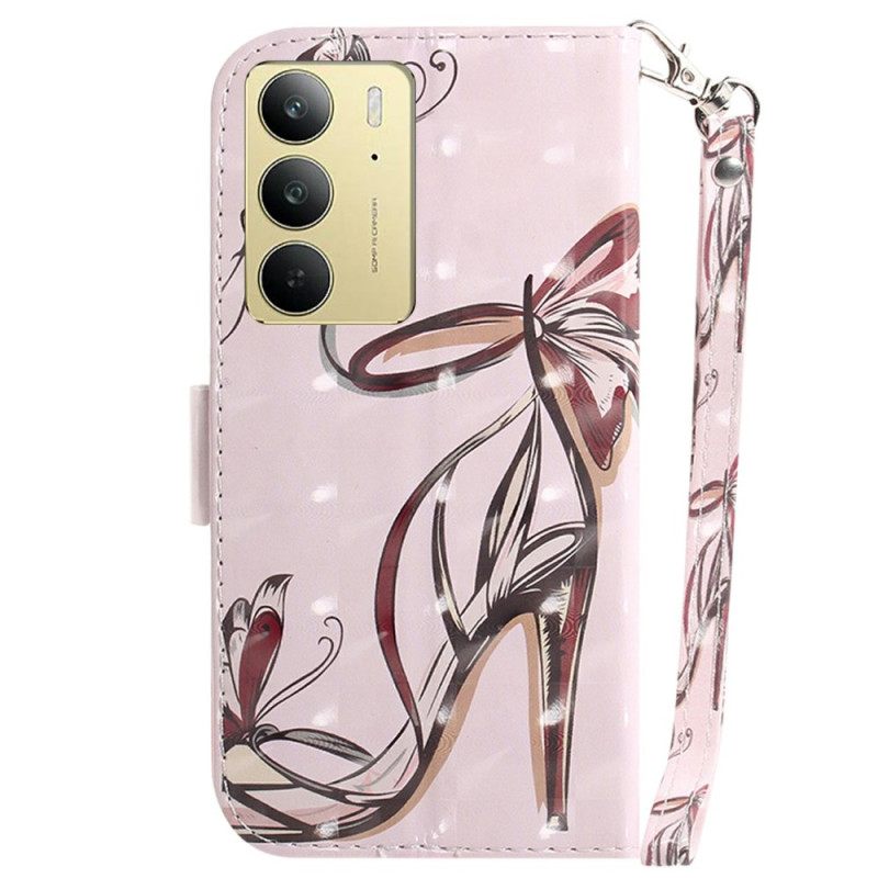 Δερματινη Θηκη Realme C75 Γόβα Με Λουράκι