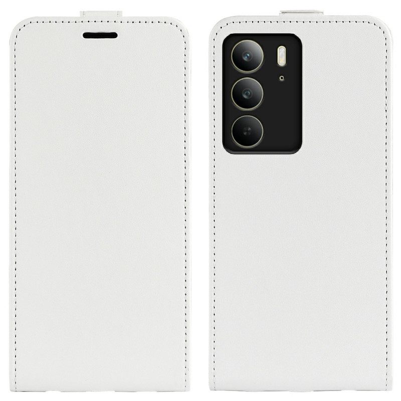 Δερματινη Θηκη Realme C75 Κάθετο Πτερύγιο Σιλικόνης