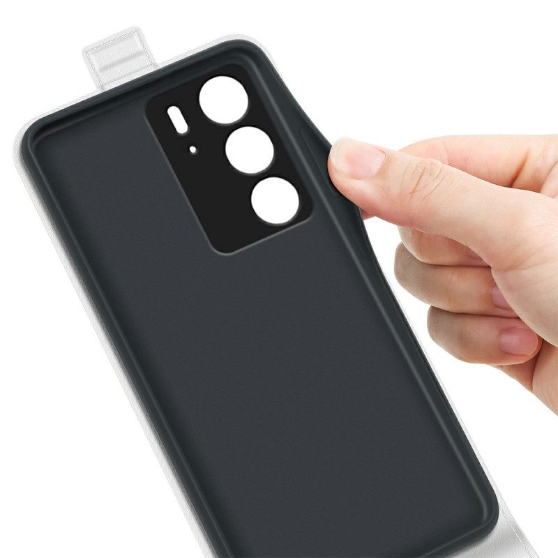 Δερματινη Θηκη Realme C75 Κάθετο Πτερύγιο Σιλικόνης