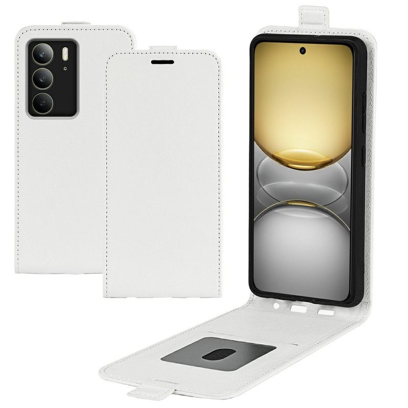 Δερματινη Θηκη Realme C75 Κάθετο Πτερύγιο Σιλικόνης