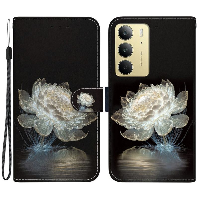 Δερματινη Θηκη Realme C75 Κρυστάλλινη Παιώνια