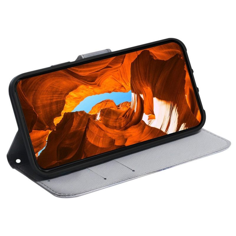 Δερματινη Θηκη Realme C75 Λευκή Τίγρη