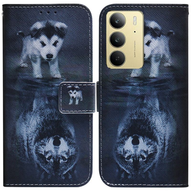 Δερματινη Θηκη Realme C75 Όνειρο Κουταβιού