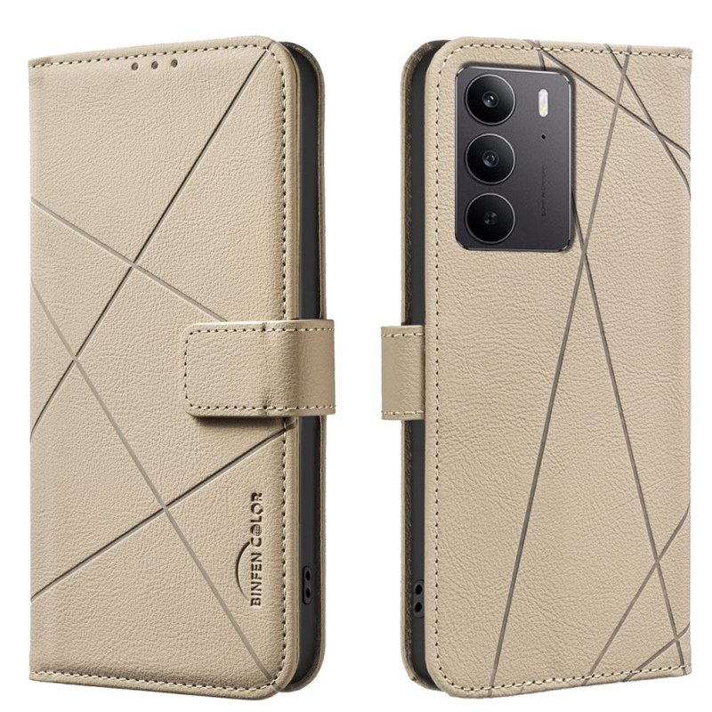 Δερματινη Θηκη Realme C75 Ρίγες Binfen Color